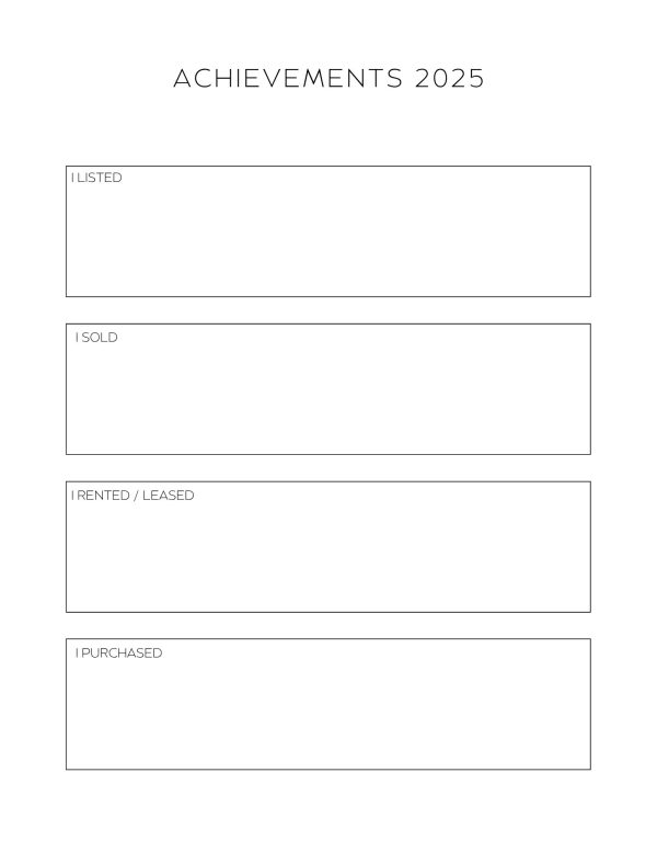 Floral (3rd Quarter) Real Estate Planner 2025