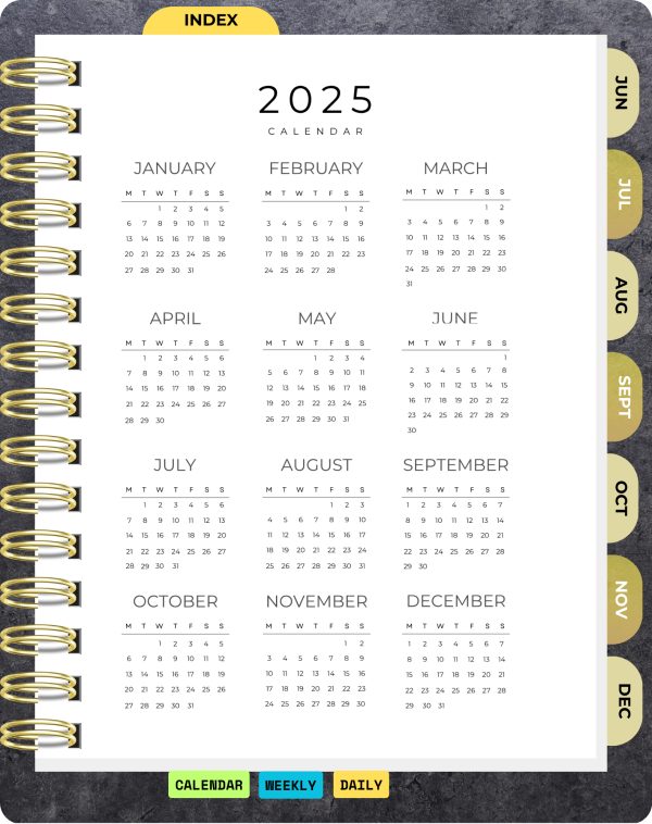 Mid-Year 2025 Blue and White Digital Financial Planner