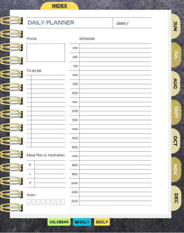 Mid-Year 2025 Blue and White Digital Financial Planner