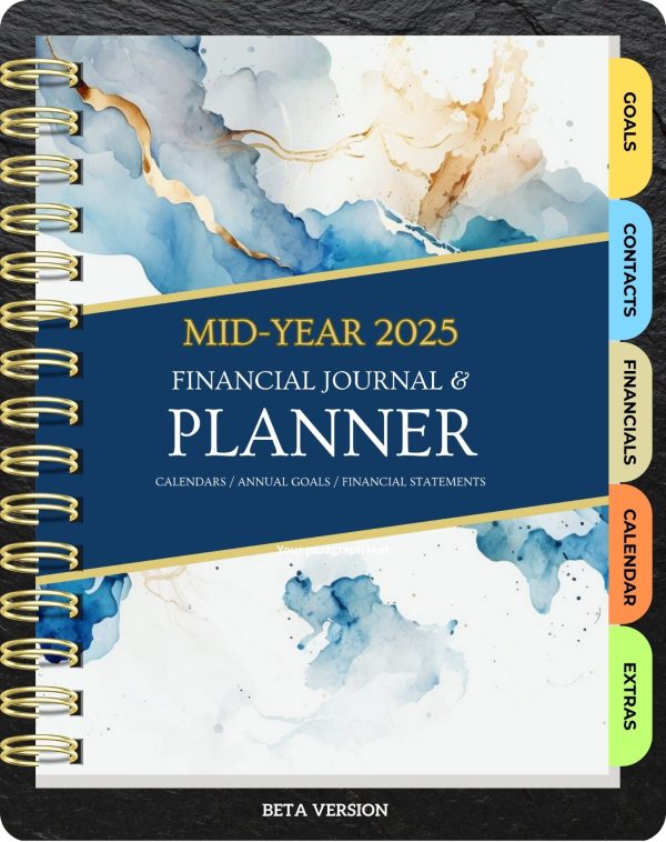 Mid-Year 2025 Blue and White Digital Financial Planner